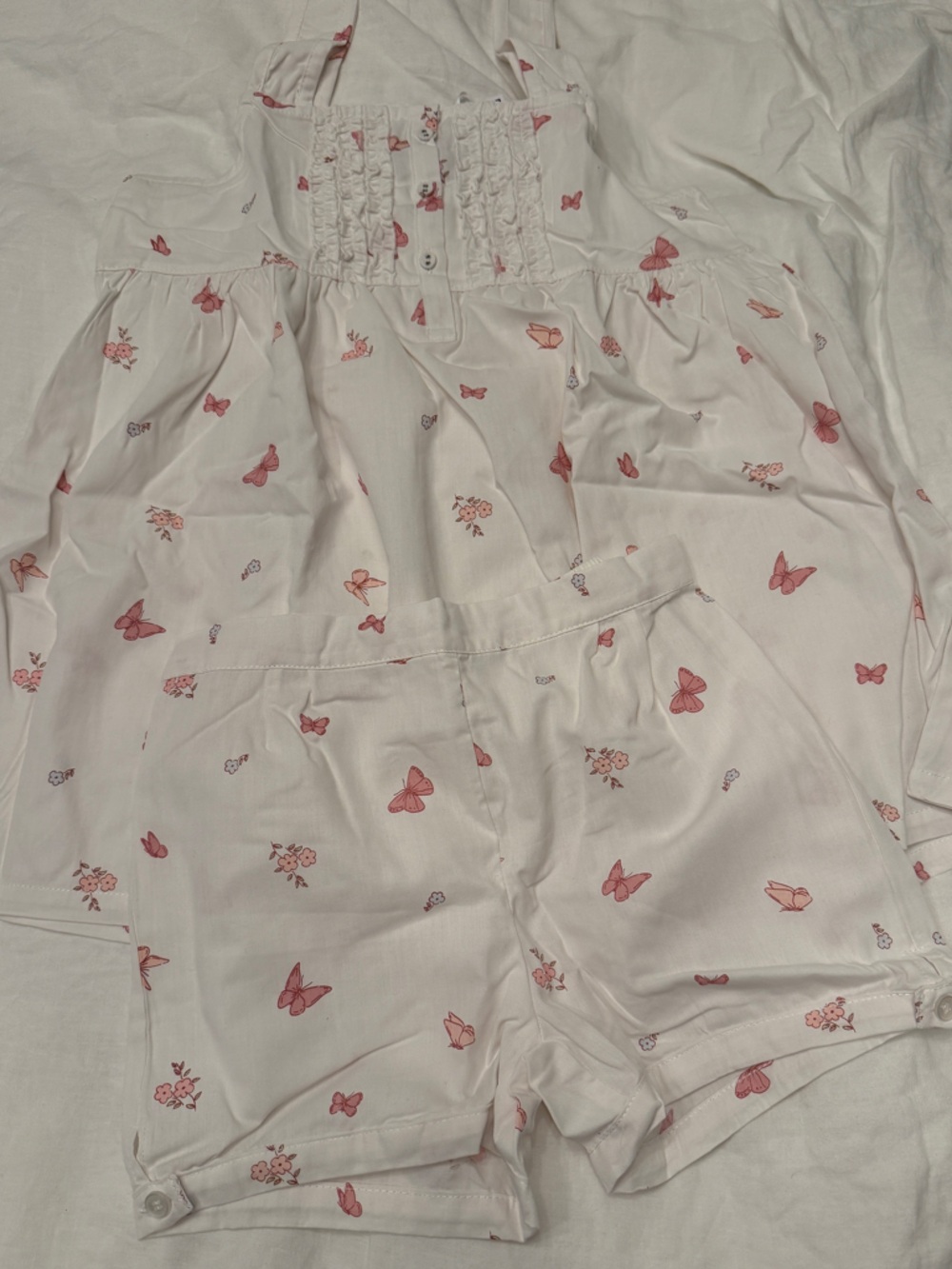 Petit plume girls sleeveless short set pajamas.  Size 14.  NWT